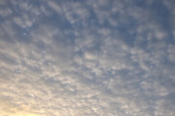 cloud spreading on twilight sunset sky in evening  