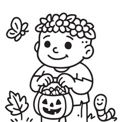 Cute Baby Dragon Roasting Marshmallows by Campfire Coloring Page