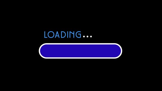 Animated Loading Bar Graphic &ndash; Modern Progress Indicator Animation