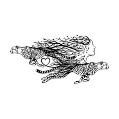 Abstract geometric composition with vibrant color palette