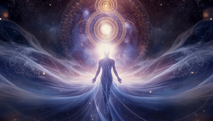 The journey of the soul in meditation. Moving through unseen realms and dimensions.