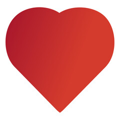 A simple yet elegant red heart symbol, representing love, affection, and romance, perfect for expressing feelings and emotions in various designs