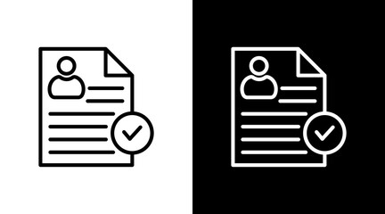 Cv With Icon Set Design