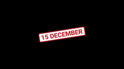 15 December stamp effect animation