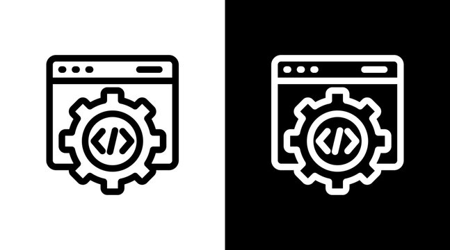Web Development With Icon Set Design
