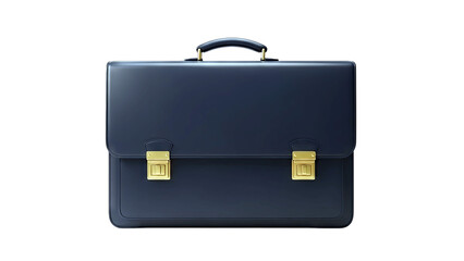 Blue Briefcase Isolated on White Background