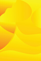 Vibrant yellow and orange gradient abstract background featuring smooth flowing curves and dynamic shapes modern artistic illustration