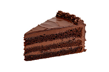 Delicious chocolate layer cake with rich frosting