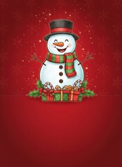  Christmas greeting invitation card, holidays, cute santa, illustration message card