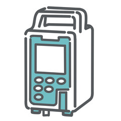 輸液ポンプのイラスト（点滴速度制御装置）