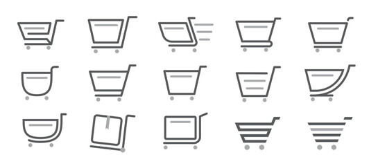 classic cart outline icon © Hslwasly