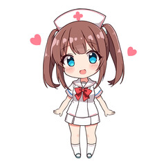 Cute Nurse Cartoon Design Very Cool