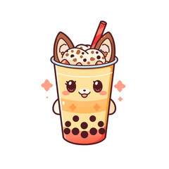 Cute Drink Cartoon Design Very Cool