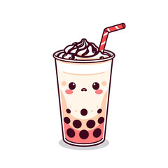 Cute Drink Cartoon Design Very Cool