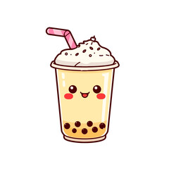 Cute Drink Cartoon Design Very Cool