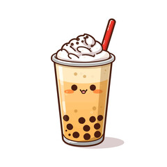 Cute Drink Cartoon Design Very Cool