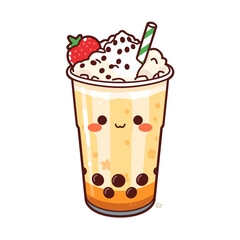 Cute Drink Cartoon Design Very Cool