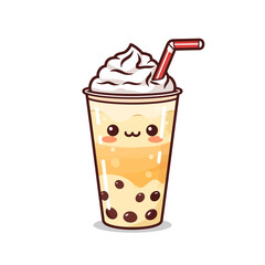 Cute Drink Cartoon Design Very Cool