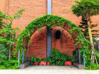 entrance to the house