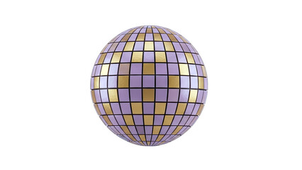 Obraz premium Disco Ball Isolated on White Background