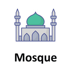 Mosque Vector icon which can easily modify or edit