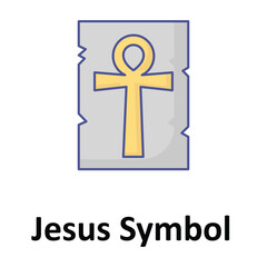 Jesus Symbol Vector icon which can easily modify or edit