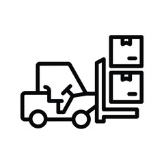 Fork lift icon