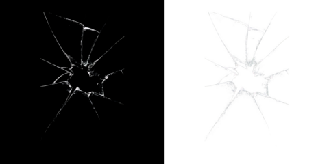 Abstract Ice Glass Broken 