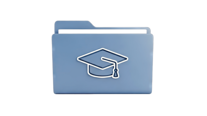 Education Folder Icon: Representing Learning and Knowledge