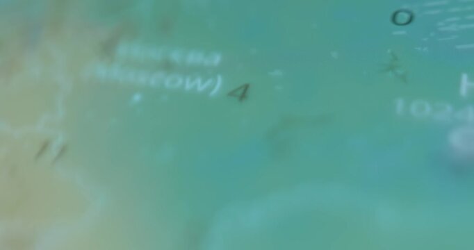 Weather map showing temperature in Moscow, Russia