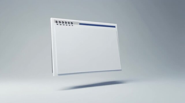 Floating blank white web browser window on background. Suitable for web design presentations, mockups, and digital marketing concepts.