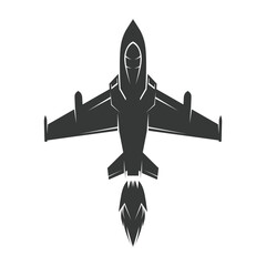 vector illustration fighter jet