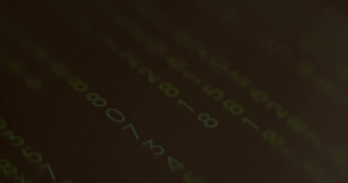 Columns and rows of a series of numbers