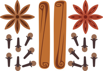 Wooden handle tools illustration, metal chisel and pointed spike, woodworking equipment, hand tool set, carpentry accessories, construction hardware graphic