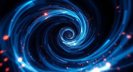 abstract blue background with circles