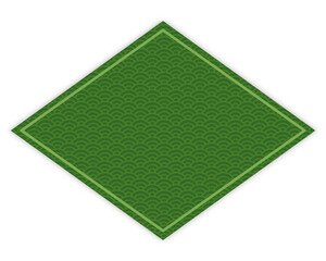 青海波柄のフレーム、正月、新年、吹き出し、装飾