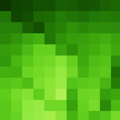 Pattern green pixel background, pattern. Yellow pixel wallpaper. Vector illustration.