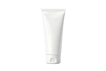 White plastic tube for personal care product packaging