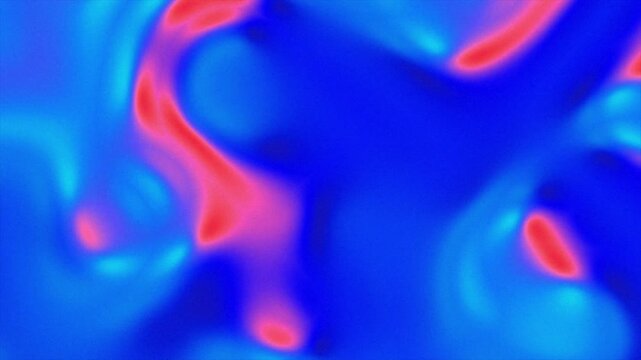 Grainy warping and twisting lava lamp 3D animation dynamic motion graphics on gradient background visual effects abstract illusion patterns seamless loop morphing blob textures colour blue orange pink