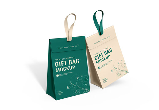 Premium Gift Bag Mockup