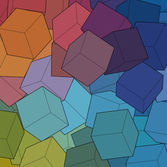 Geometric background. Color Pixel pattern. polygonal style.. eps 10