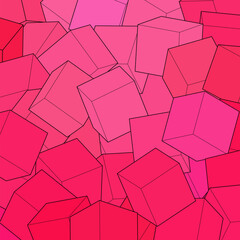 Colored background from cubes. Design element. Vector template. eps 10