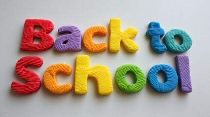 Fototapeta premium Clay Typography, A minimalist 3d icon, the words 