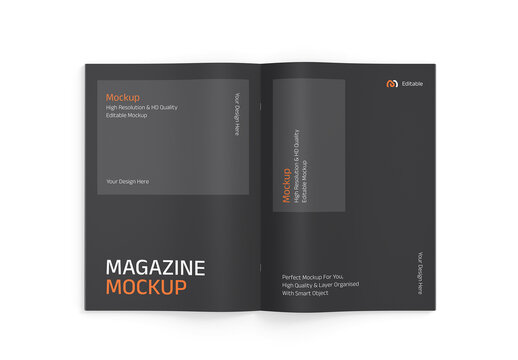 Magazine Mockup Template