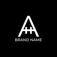 AH, HA abstract triangle logo