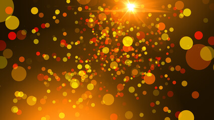 gold particles abstract background