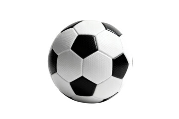 Obraz premium Black and white soccer ball used in sports activities
