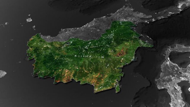Kalimantan Map Animation