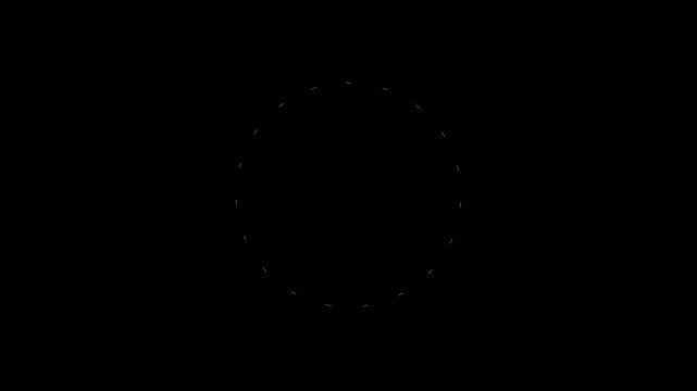 A simple minimalist animation of a white curved line stroke moving smoothly on a black background. Clean abstract motion graphic suitable for intros, overlays, UI motion elements, and modern design pr