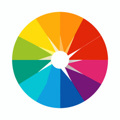 Obraz premium vector illustration of color wheel